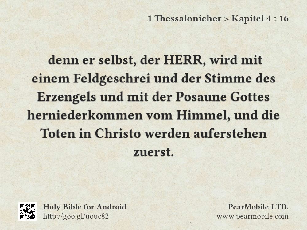 1 Thessalonicher, Kapitel 4:16